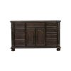 Formal Traditional Dresser of 9 Drawers Dark Cherry Finish with Gold Tipping Storage Cabinet Adjustable Shelf Luxury Home Furniture 1pc European Style