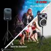 5 Core Speaker Stand Tripod Floor Heavy Duty Adjustable Up to 72 Inch DJ Studio Monitor Stands Pole Mount- SS HD 1PK BLK WOB