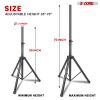 5 Core Speaker Stand Tripod Floor Heavy Duty Adjustable Up to 72 Inch DJ Studio Monitor Stands Pole Mount- SS HD 1PK BLK WOB