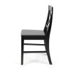 Acacia Wood Dining Chairs, Black (Set of 2)