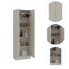 Virginia Double Door Storage Cabinet, Five Shelves