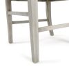 Acacia Wood Dining Chairs, Light Grey Wash, 21D x 17.75W x 35.5H Inch (Set of 2)