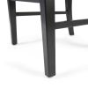 Acacia Wood Dining Chairs, Black (Set of 2)