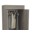 Lisboa 2-Door Armoire Light Gray