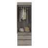 Lisboa 2-Door Armoire Light Gray