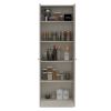 Virginia Double Door Storage Cabinet, Five Shelves