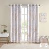 Grommet Top Printed Marble Metallic Total Blackout Curtain(Only 1 Pc Panel)